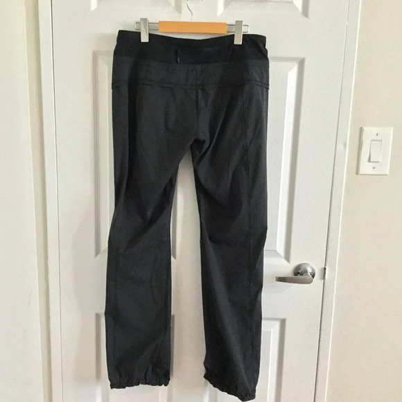 Lululemon Run lightweight straight leg Breathable Pant yoga Black SZ 10 - Picture 4 of 16